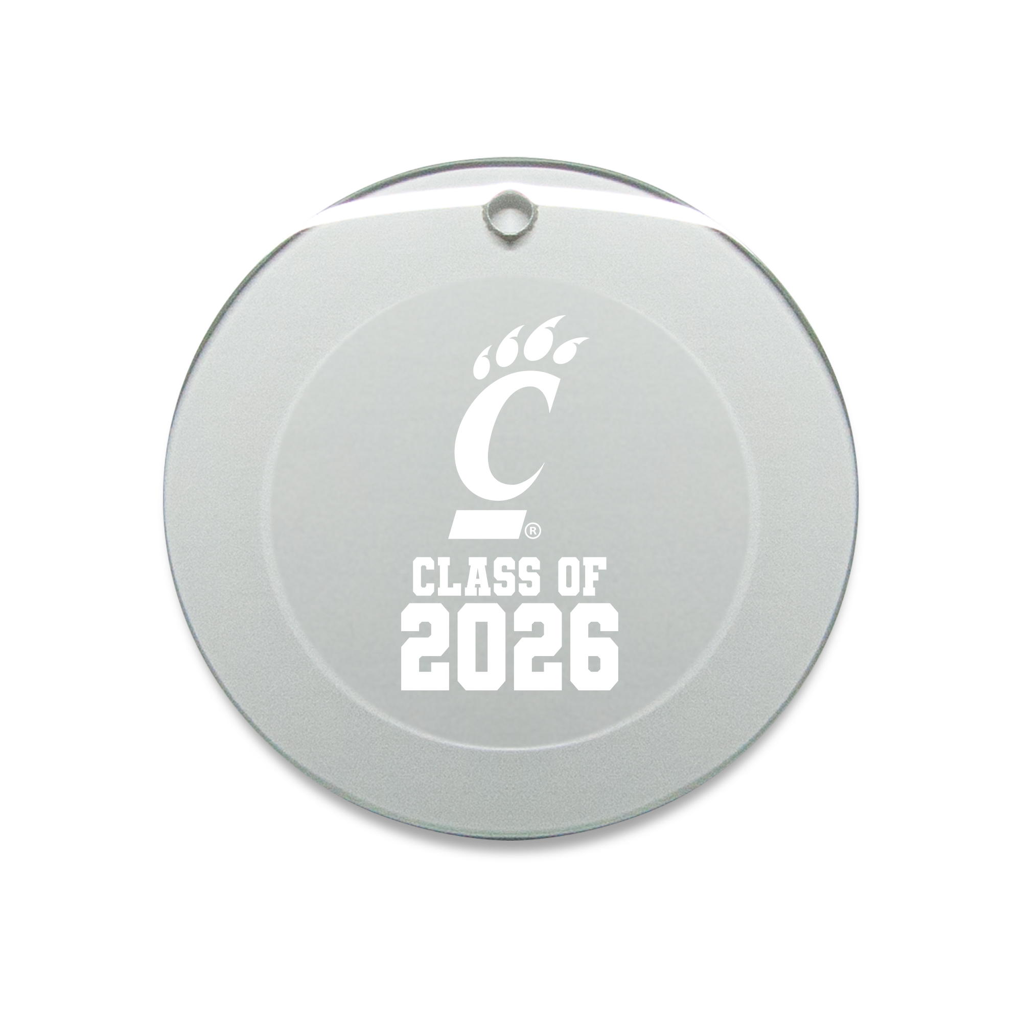 Jardine Cincinnati Bearcats 3.25" Class of 2026 Round Glass Ornament