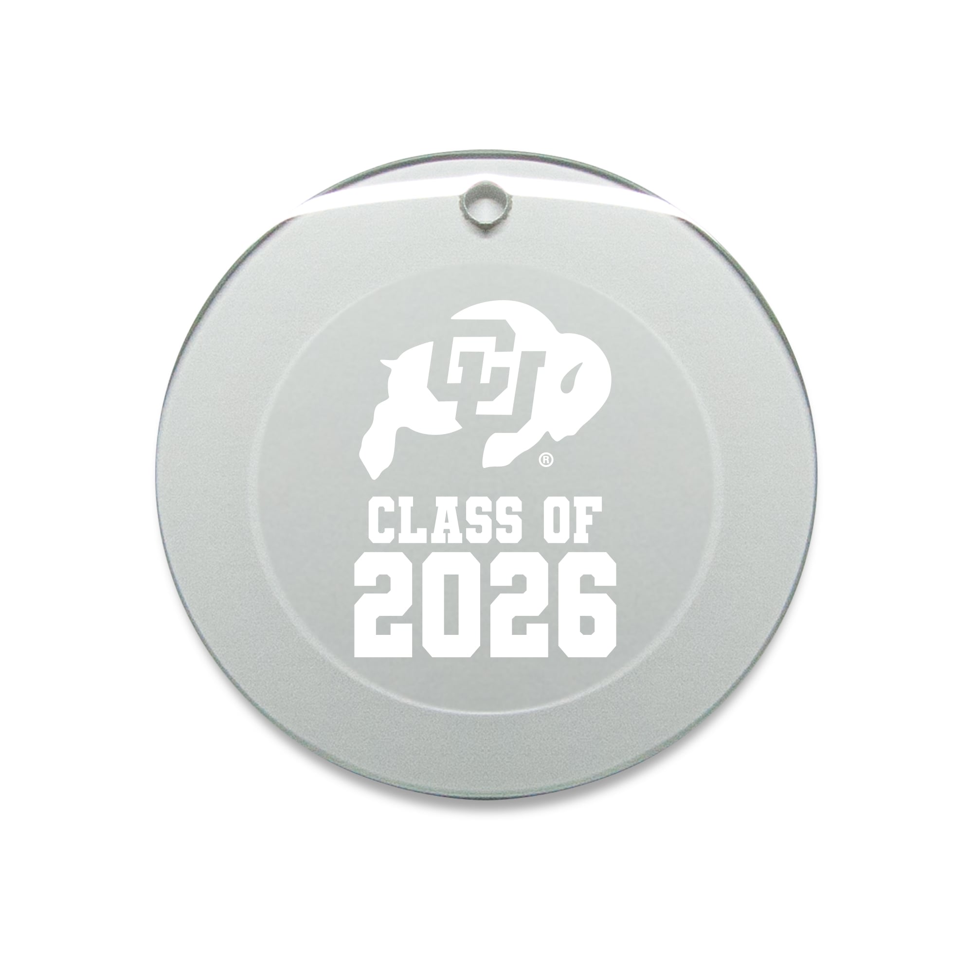 Jardine Colorado Buffaloes 3.25" Class of 2026 Round Glass Ornament