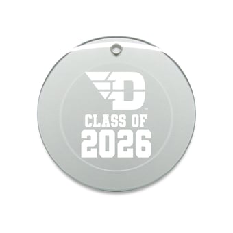 Jardine Dayton Flyers 3.25" Class of 2026 Round Glass Ornament
