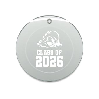 Jardine Delaware Fightin' Blue Hens 3.25" Class of 2026 Round Glass Ornament