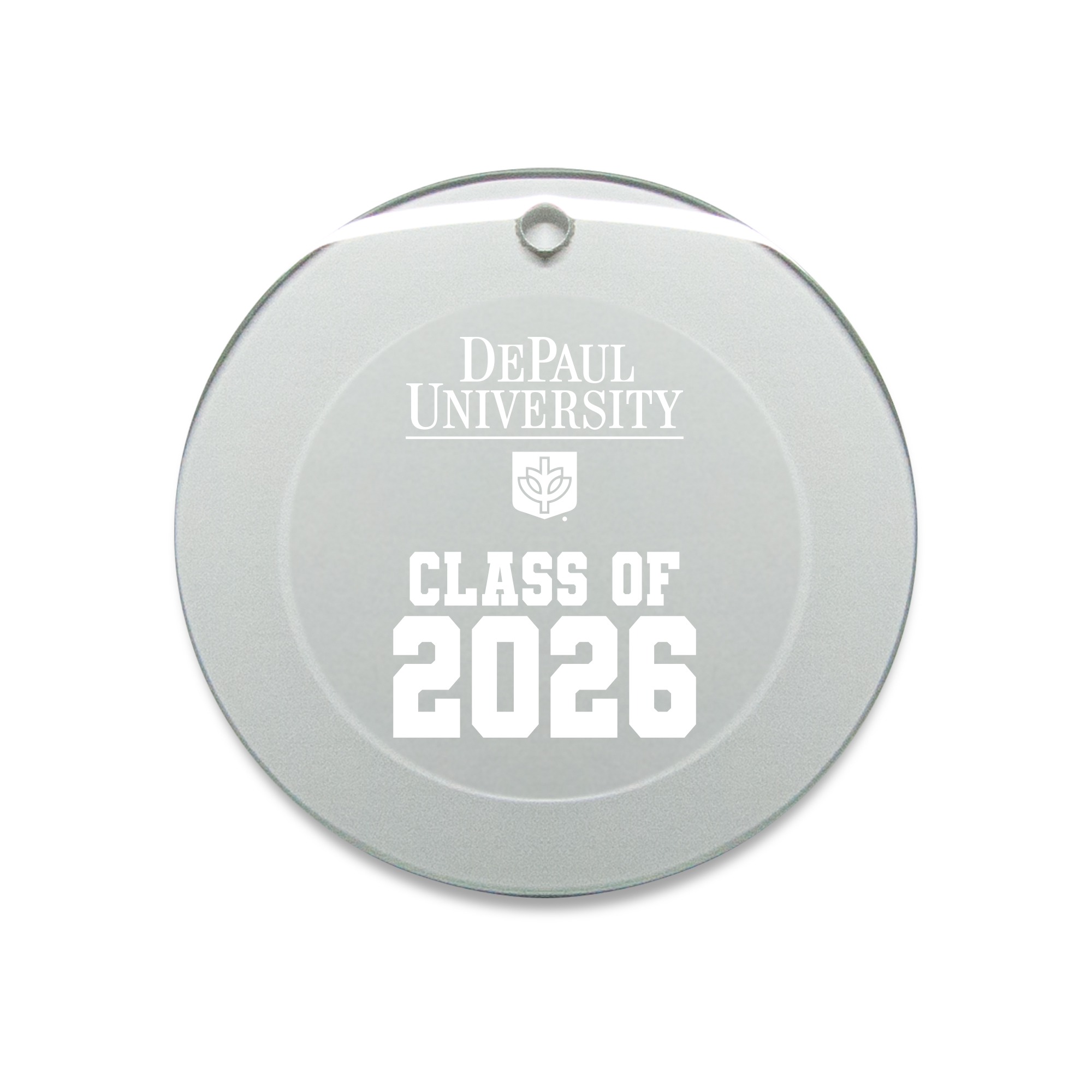 Jardine DePaul Blue Demons 3.25" Class of 2026 Round Glass Ornament