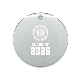 Jardine Eastern Kentucky Colonels 3.25" Class of 2026 Round Glass Ornament