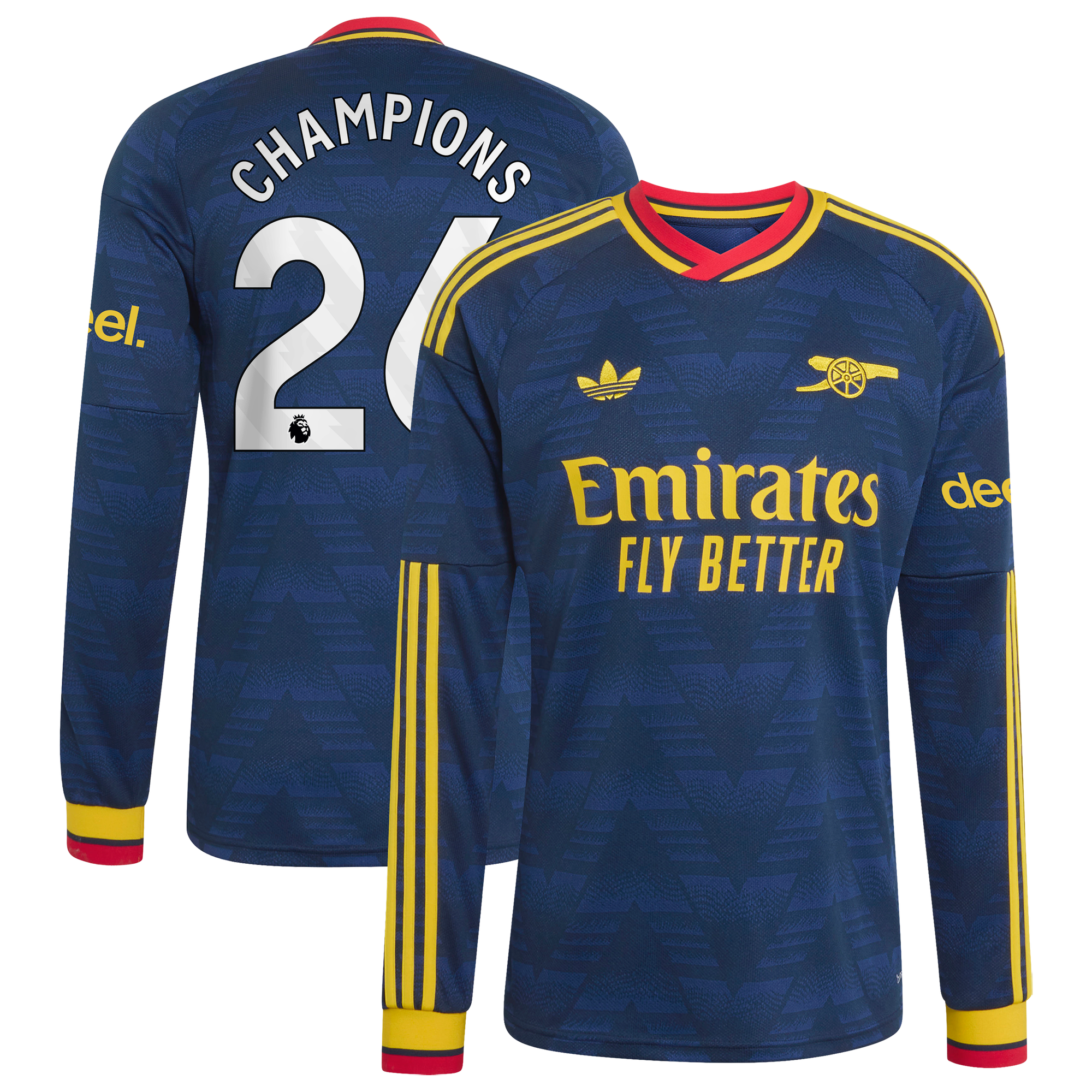Maillot Extérieur Arsenal adidas 26/27 - Manches longues avec flocage Champions 26