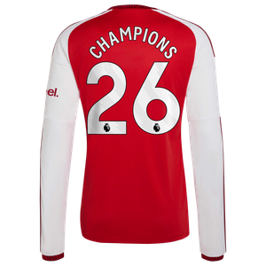 Maillot Domicile manches longues Arsenal adidas 2025-27 avec flocage Champions 26, vue 4