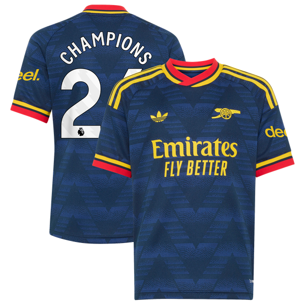 Maillot Extérieur Arsenal adidas 26/27 - Enfant avec flocage Champions 26