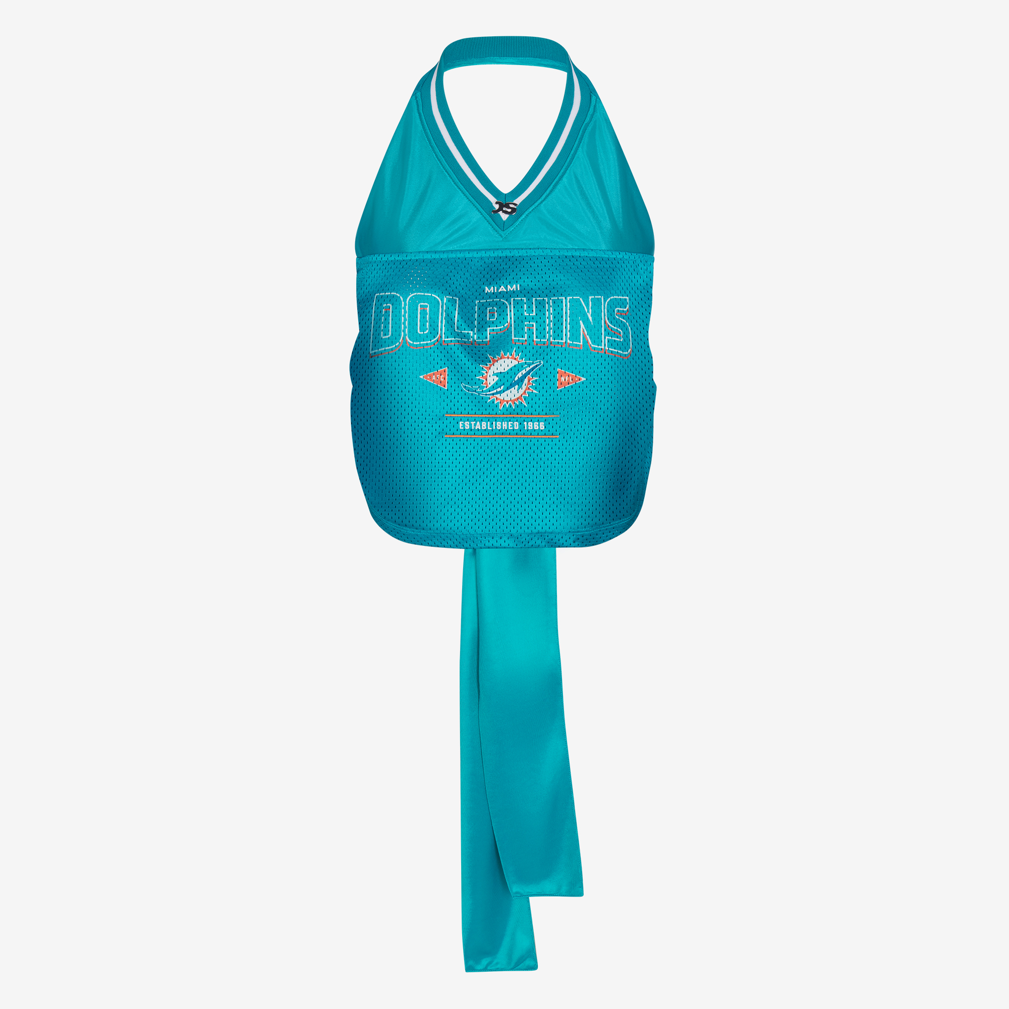 Women's Aqua Miami Dolphins Jersey Halter Top