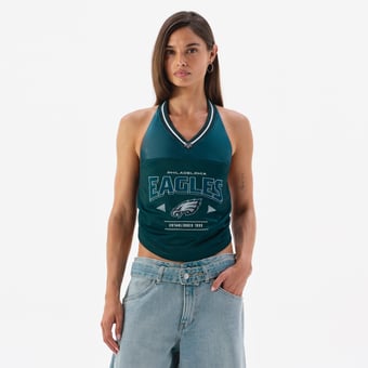 Women's Midnight Green Philadelphia Eagles Jersey Halter Top
