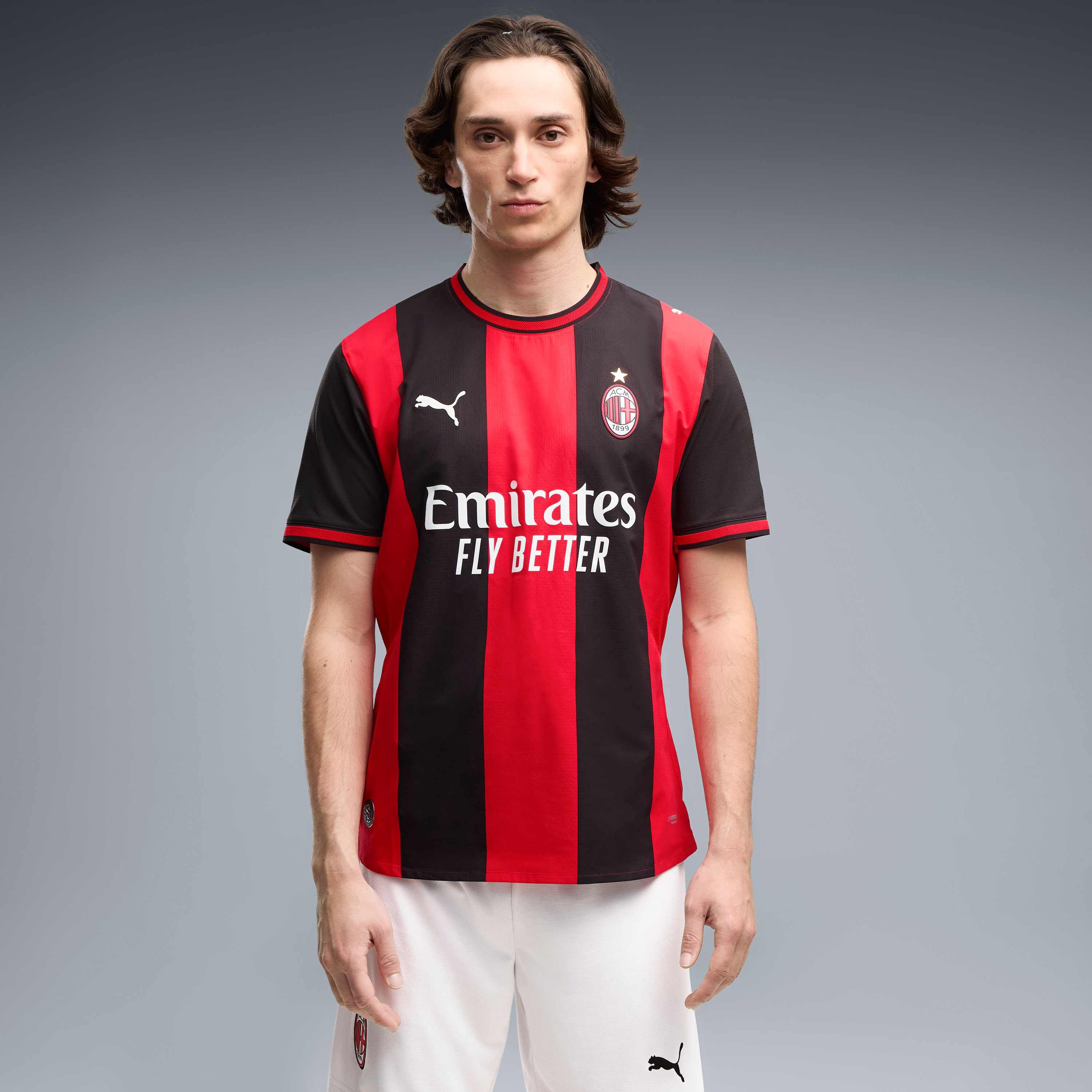 Men's Puma Black/Red AC Milan 2026/27 Home On-Field Authentic Jersey