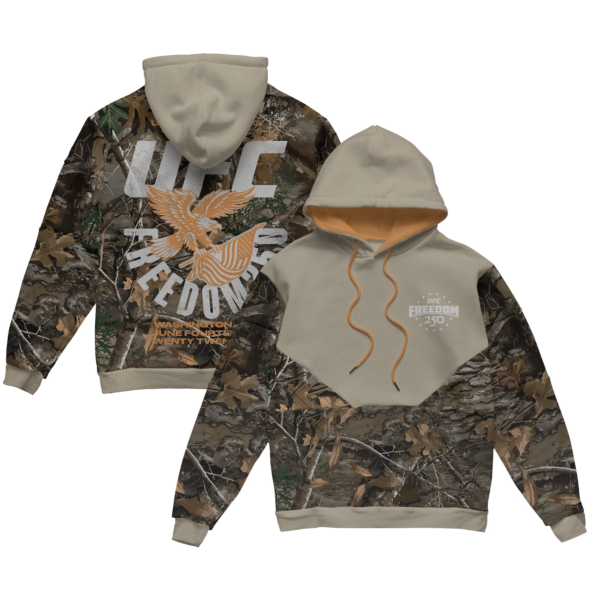 Men's Camo UFC Freedom 250 Americana Hoodie