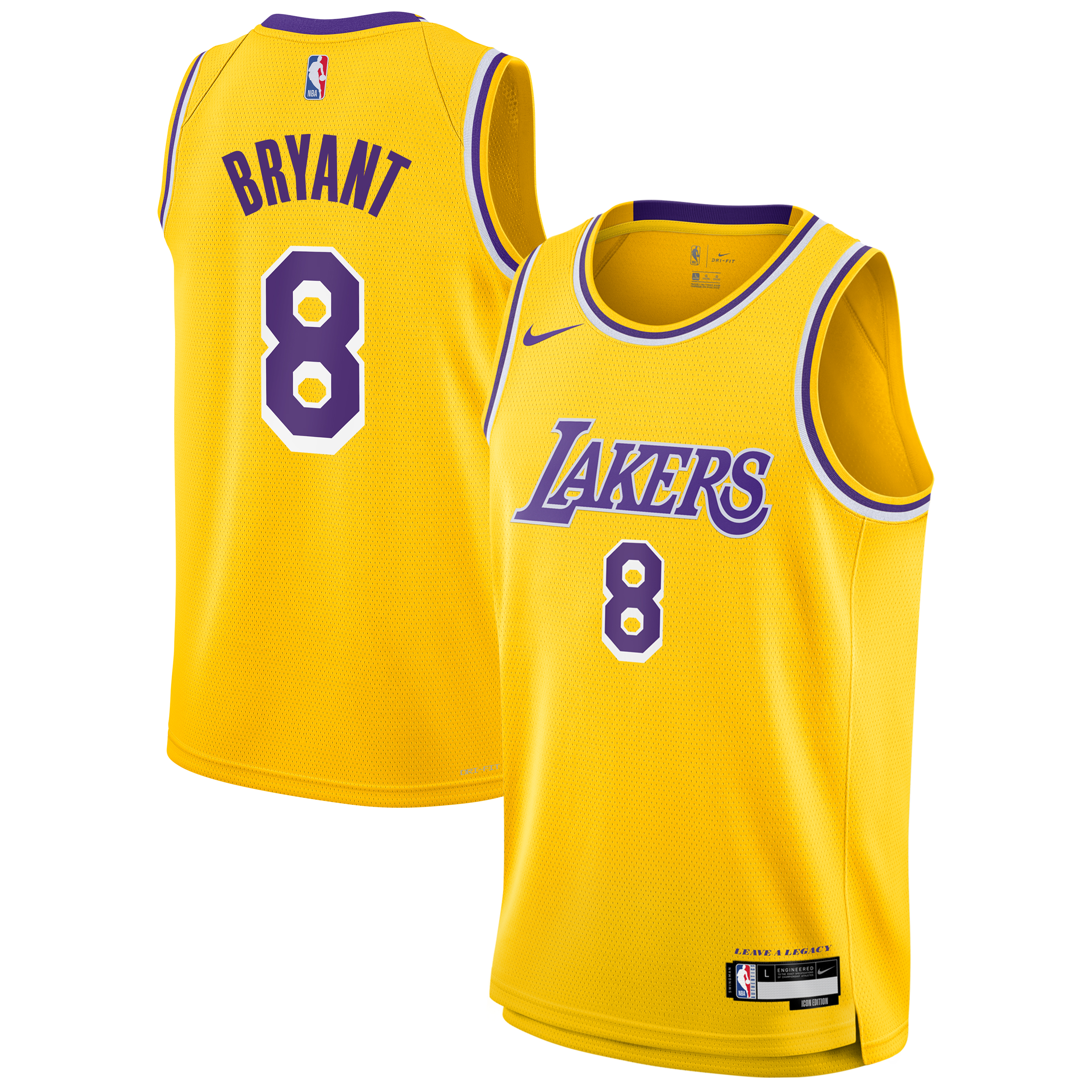 Youth Nike Kobe Bryant Gold Los Angeles Lakers 'Leave A Legacy' Swingman Jersey - Icon Edition