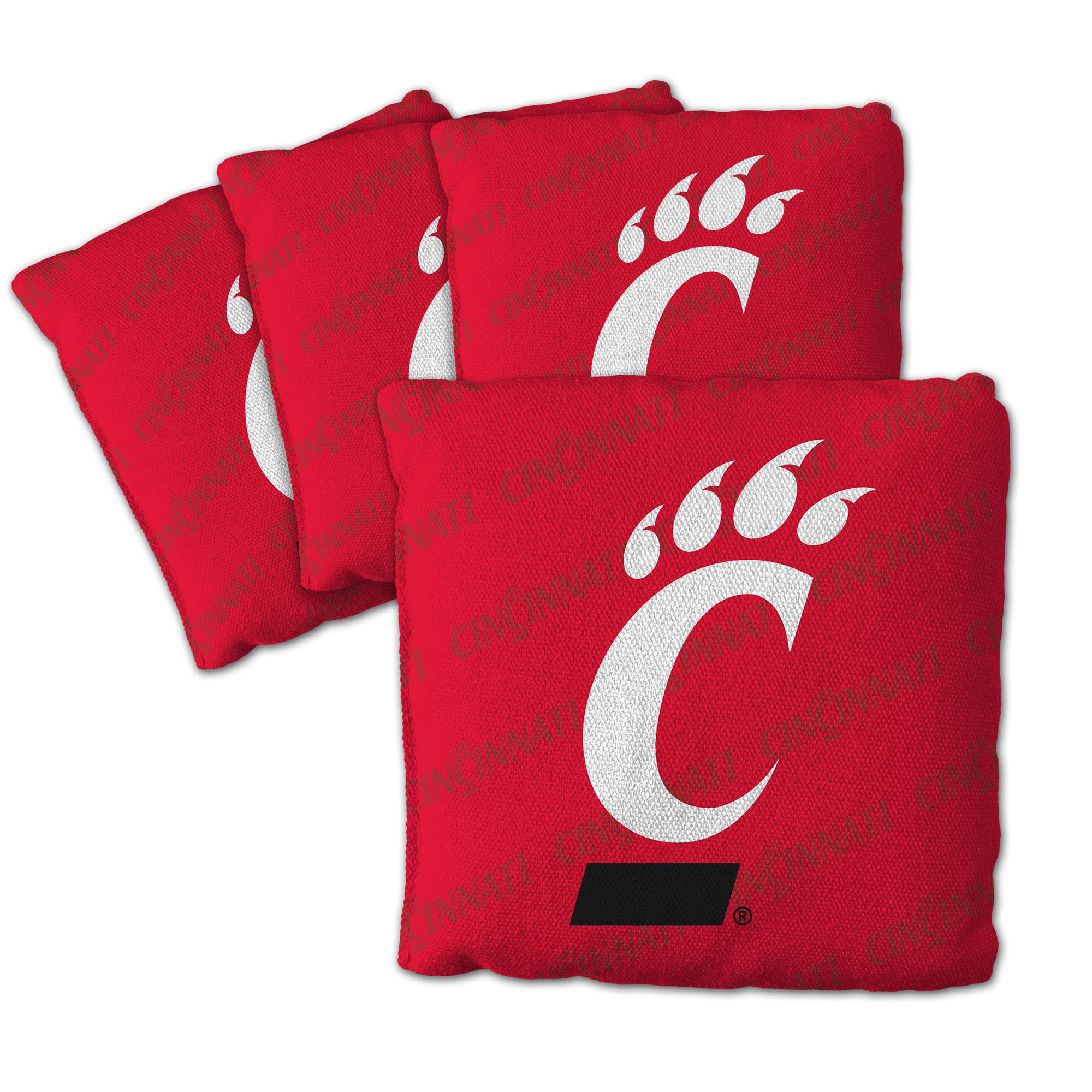 Fanpoint Cincinnati Bearcats Four-Piece Cornhole Bag Set