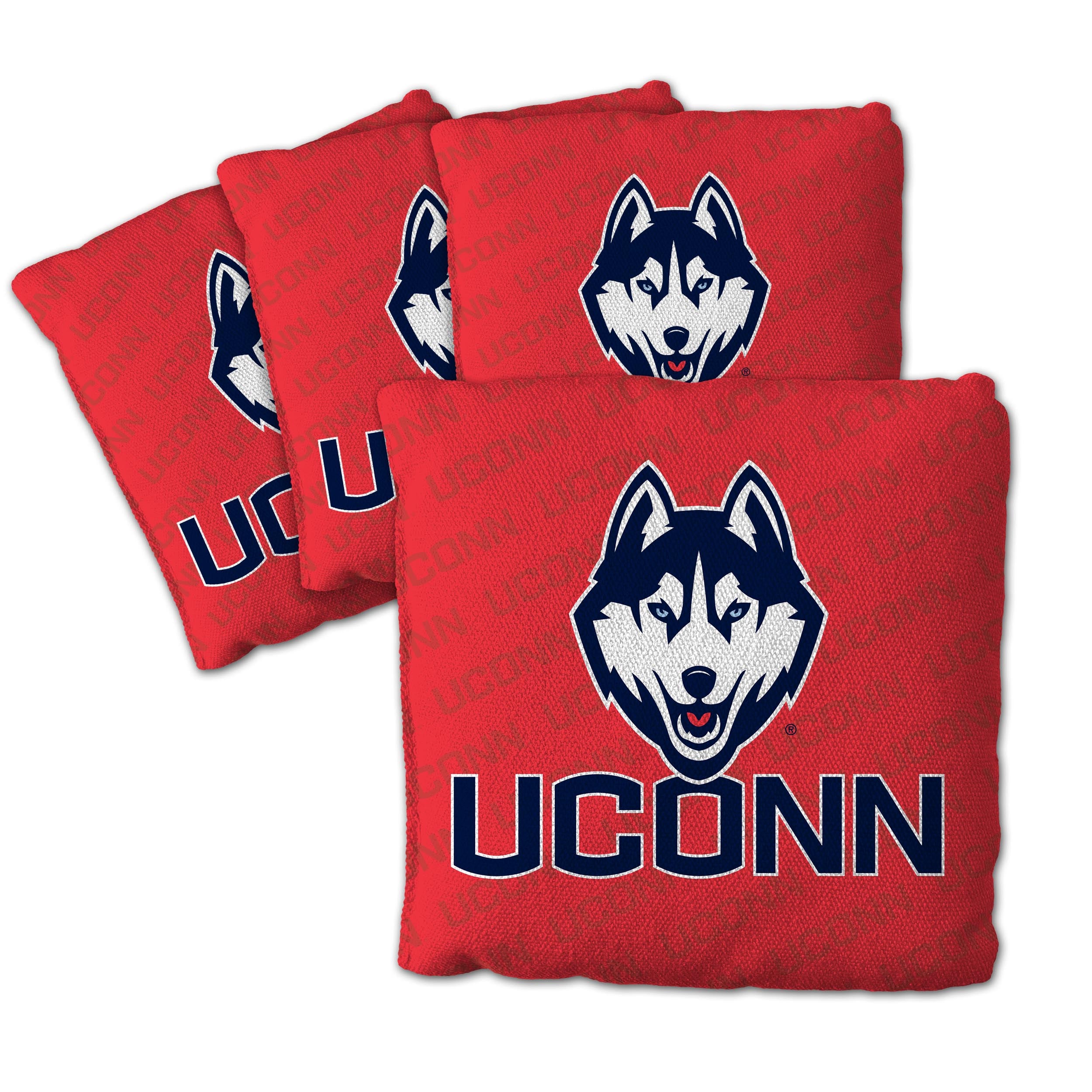 IDNA UConn Huskies Four-Piece Cornhole Bag Set