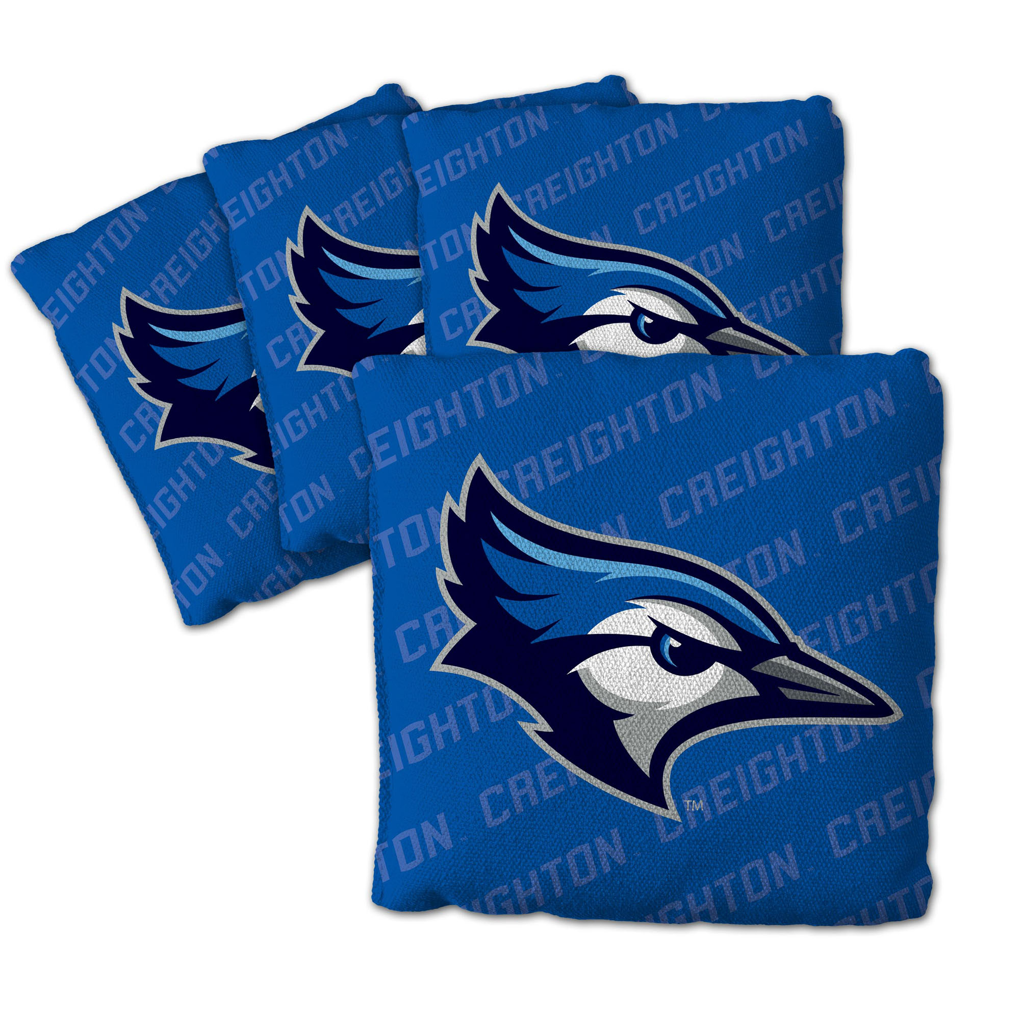 Fanpoint Creighton Bluejays Four-Piece Cornhole Bag Set