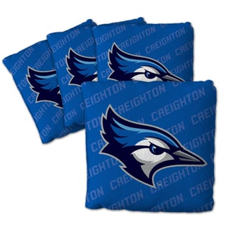 Fanpoint Creighton Bluejays Four-Piece Cornhole Bag Set