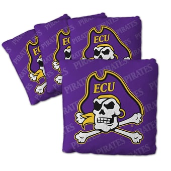 Fanpoint ECU Pirates Four-Piece Cornhole Bag Set