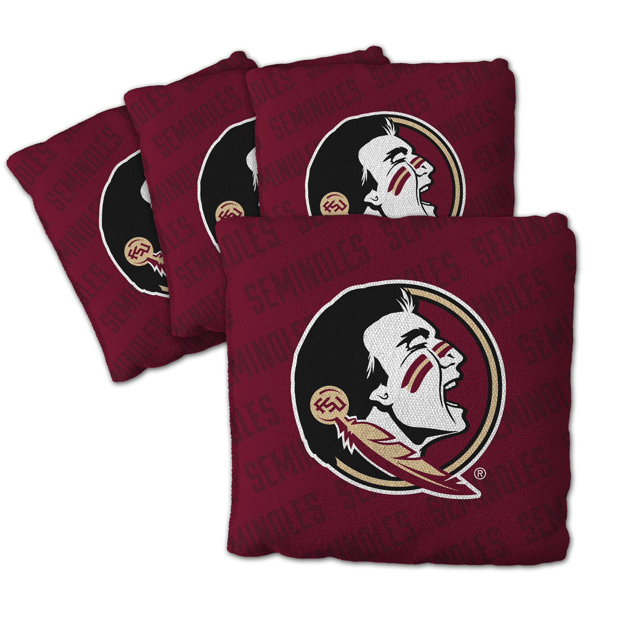 Fanpoint Florida State Seminoles Four-Piece Cornhole Bag Set