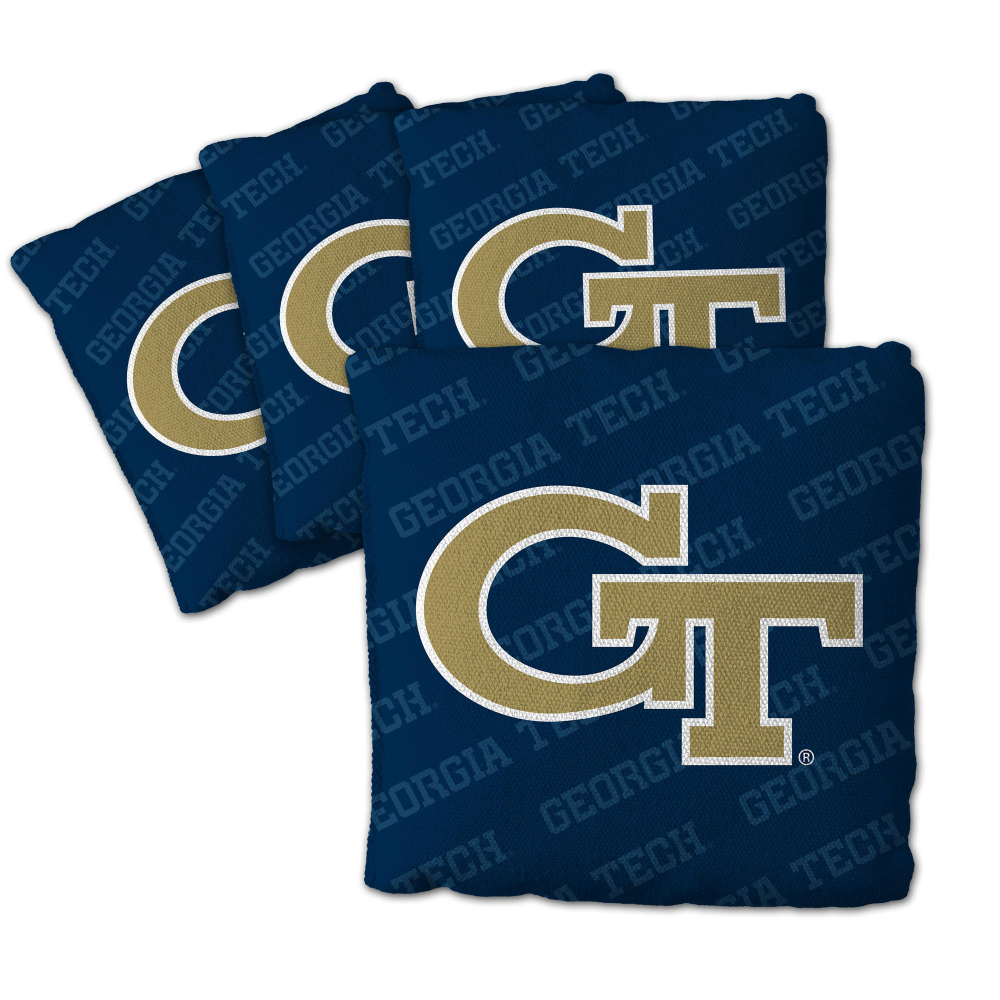 Fanpoint Georgia Tech Yellow Jackets Four-Piece Cornhole Bag Set