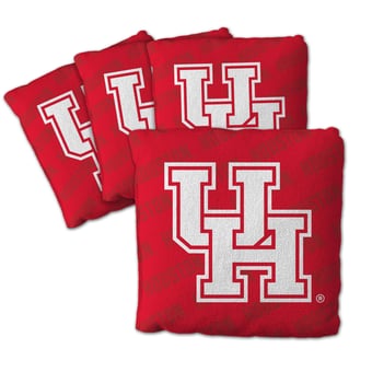 Fanpoint Houston Cougars Four-Piece Cornhole Bag Set