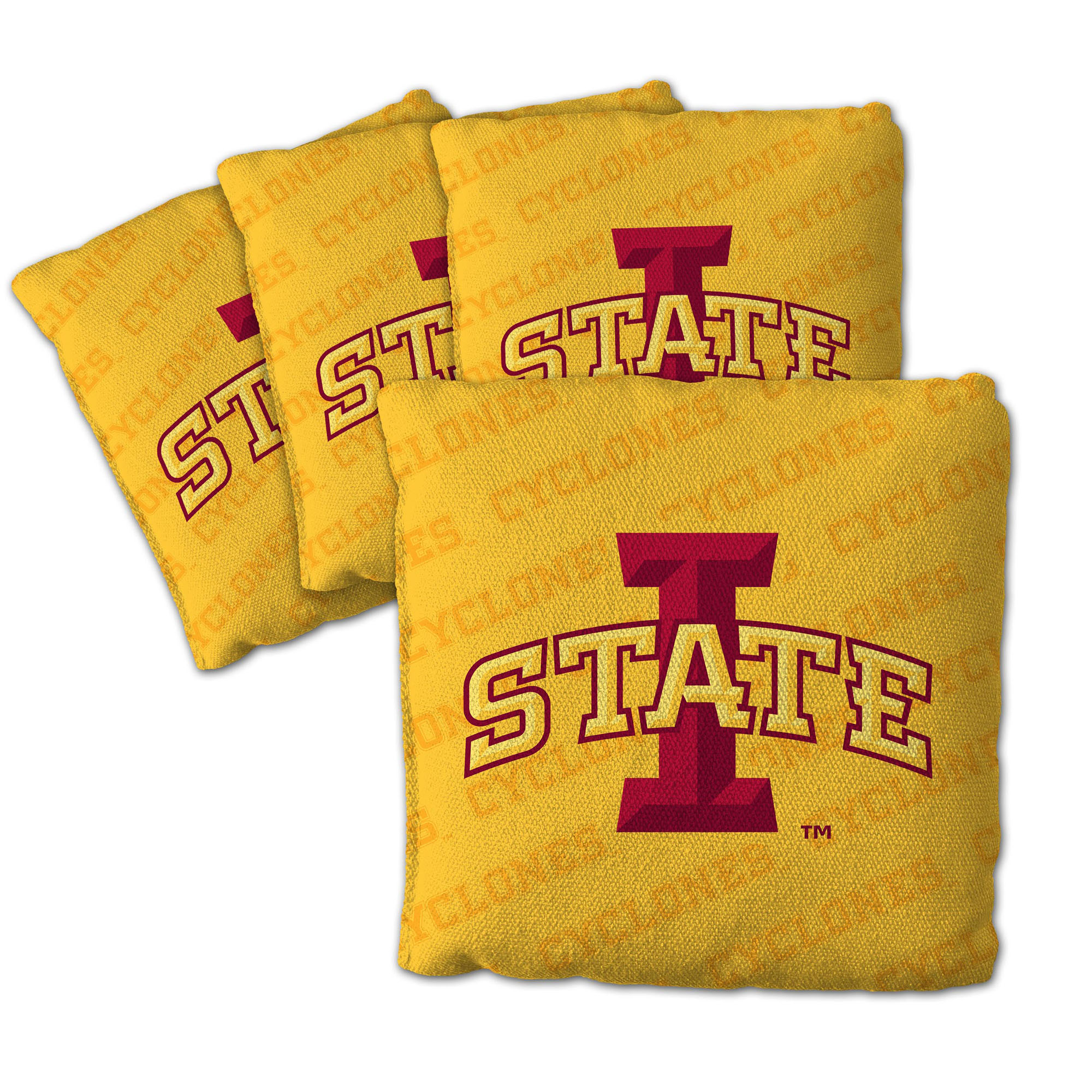 Fanpoint Iowa State Cyclones Four-Piece Cornhole Bag Set