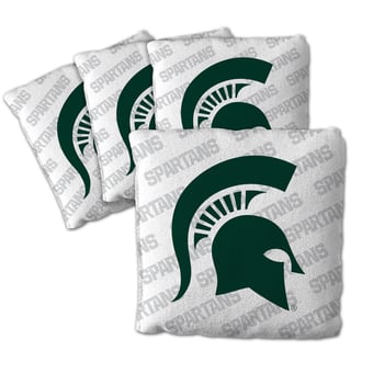 Fanpoint Michigan State Spartans Four-Piece Cornhole Bag Set
