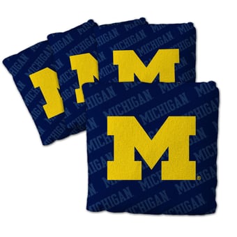 Fanpoint Michigan Wolverines Four-Piece Cornhole Bag Set