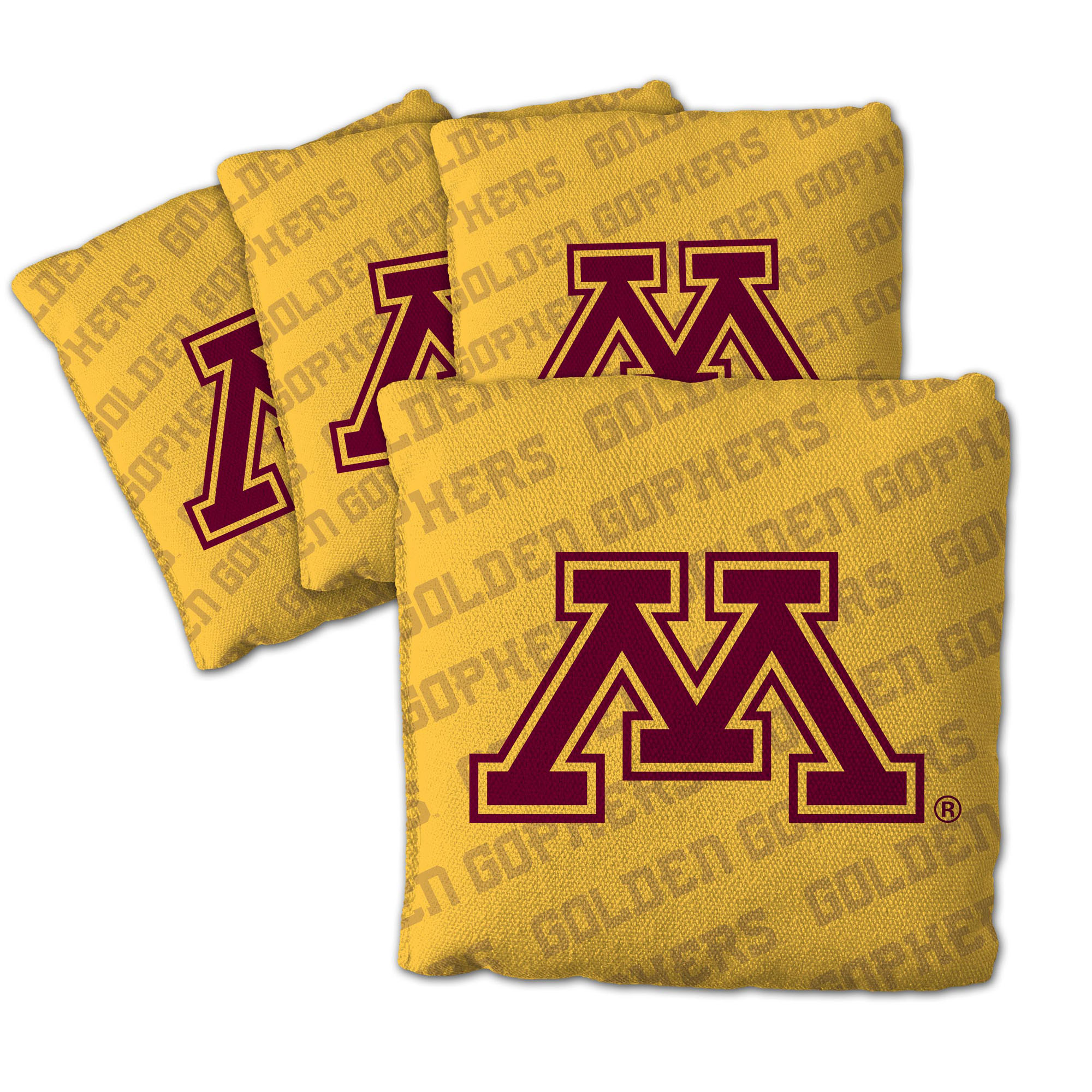 Fanpoint Minnesota Golden Gophers Four-Piece Cornhole Bag Set