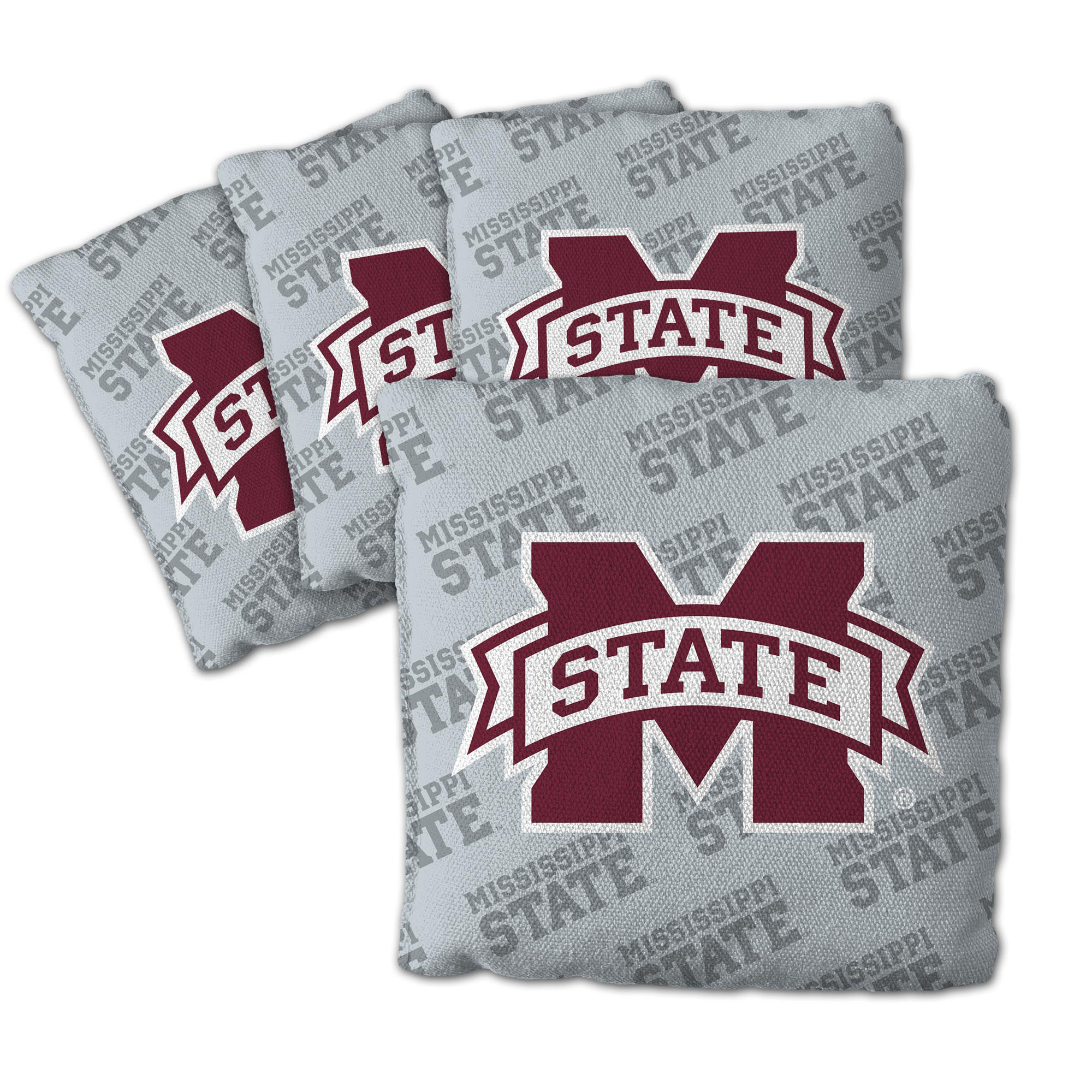 Fanpoint Mississippi State Bulldogs Four-Piece Cornhole Bag Set