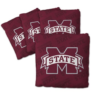 IDNA Mississippi State Bulldogs Four-Piece Cornhole Bag Set