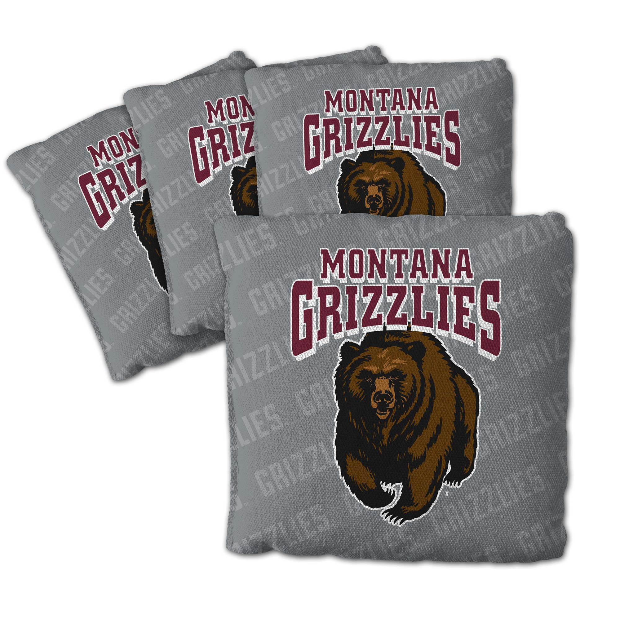 Fanpoint Montana Grizzlies Four-Piece Cornhole Bag Set