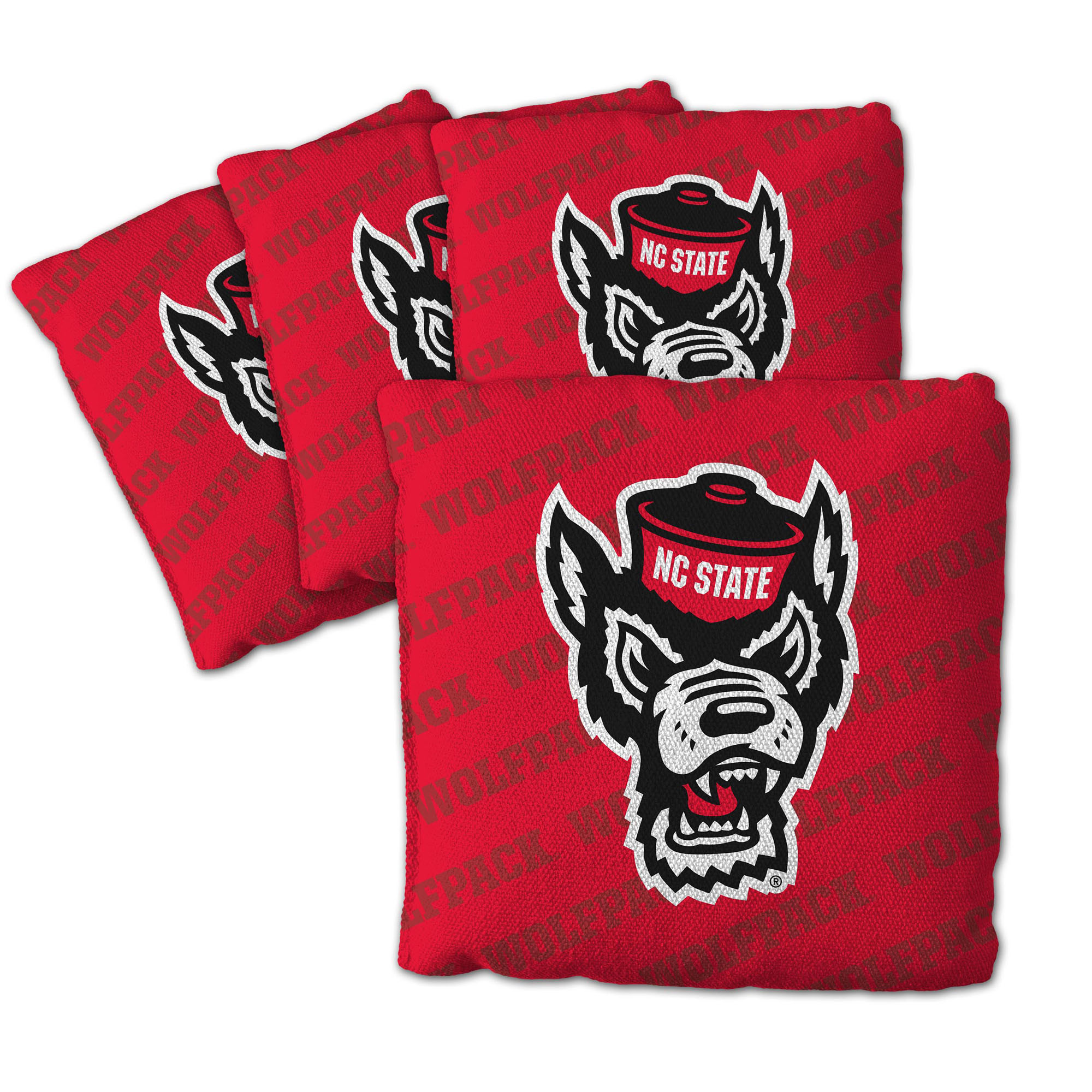 Fanpoint NC State Wolfpack Four-Piece Cornhole Bag Set