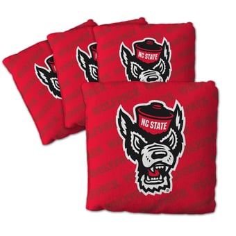 Fanpoint NC State Wolfpack Four-Piece Cornhole Bag Set