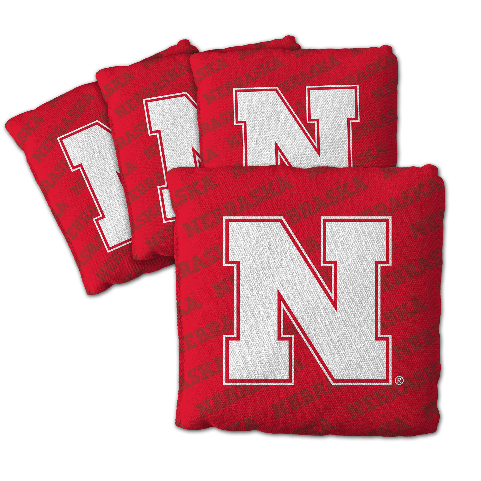 Fanpoint Nebraska Huskers Four-Piece Cornhole Bag Set