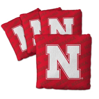 Fanpoint Nebraska Huskers Four-Piece Cornhole Bag Set