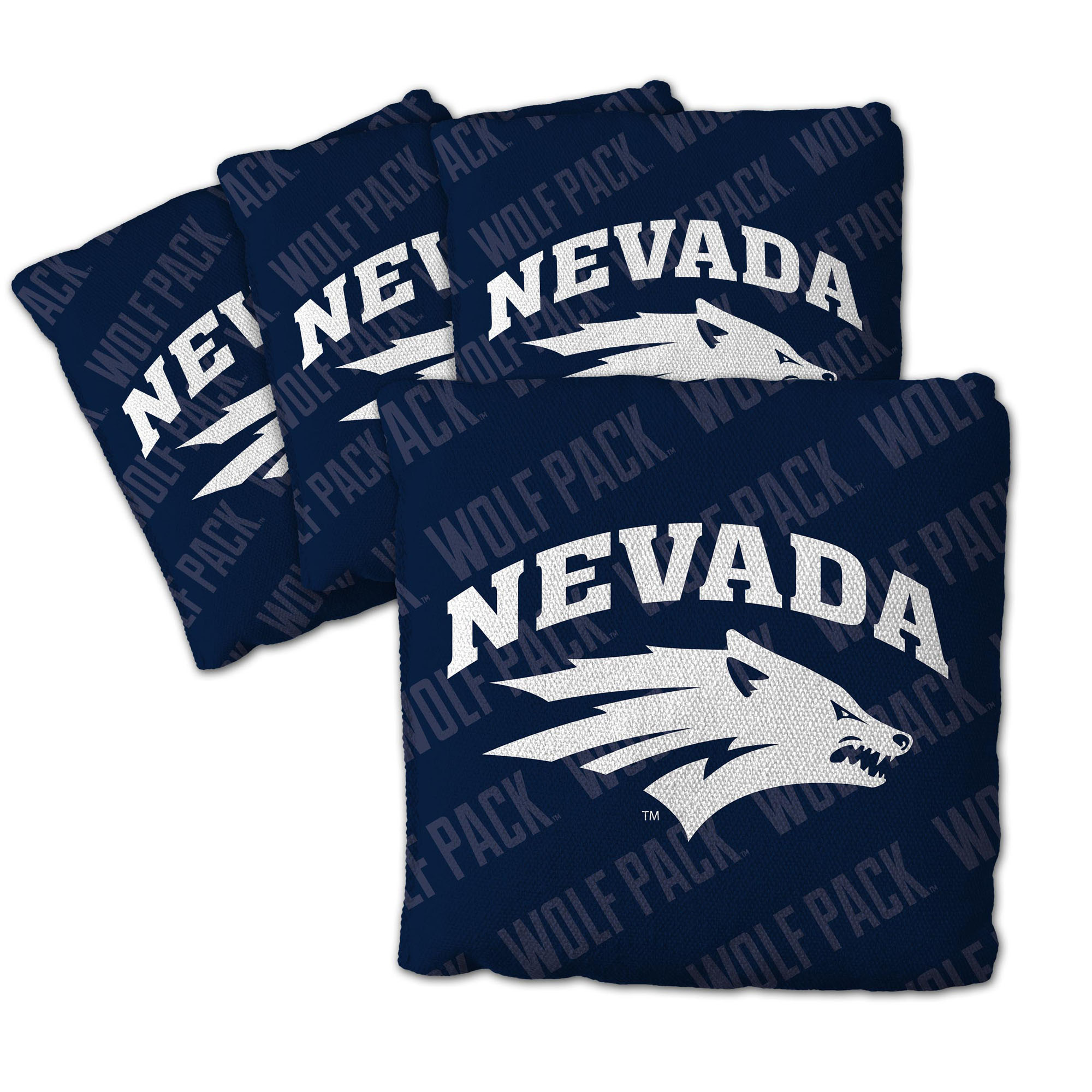 Fanpoint Nevada Wolf Pack Four-Piece Cornhole Bag Set