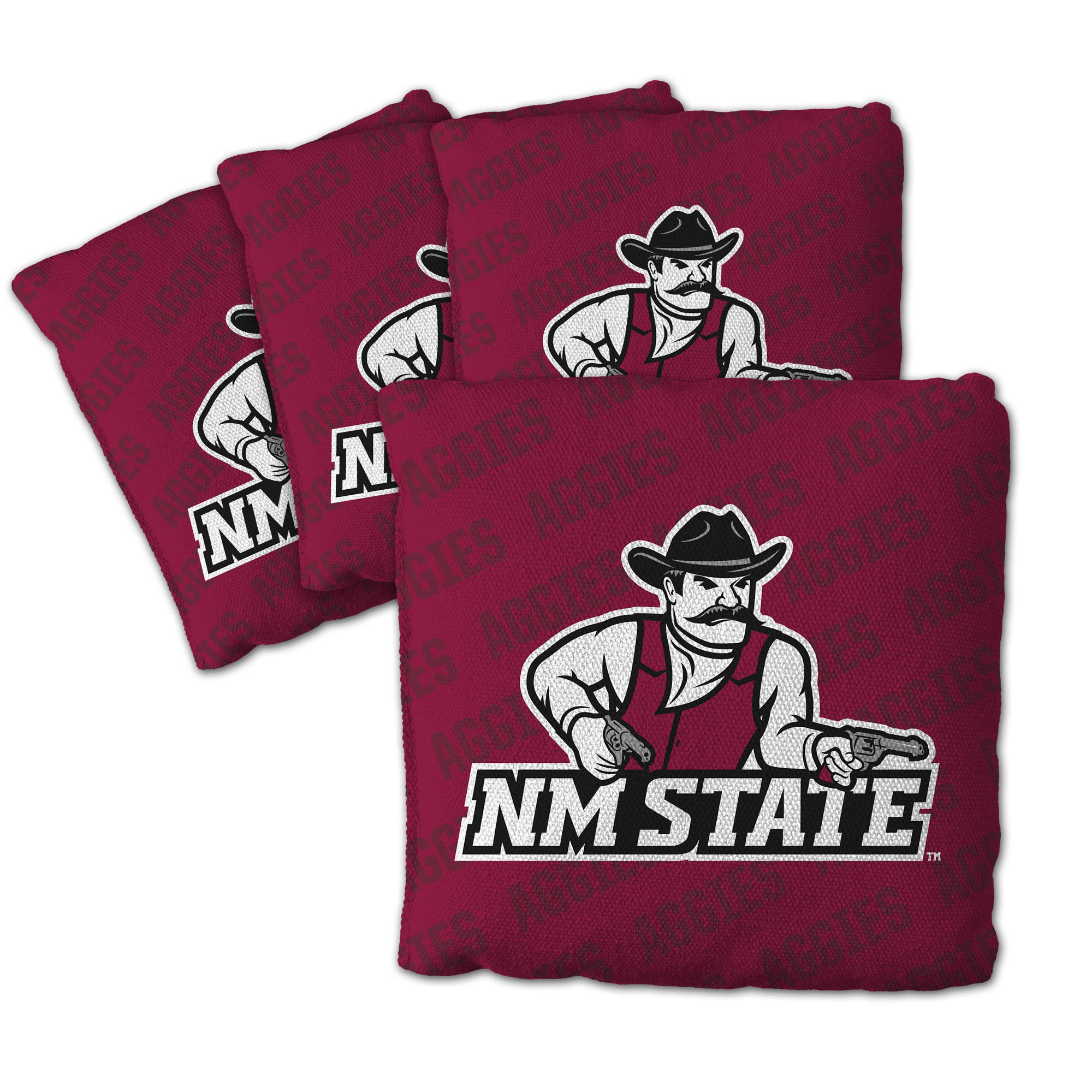 Fanpoint New Mexico State Aggies Four-Piece Cornhole Bag Set