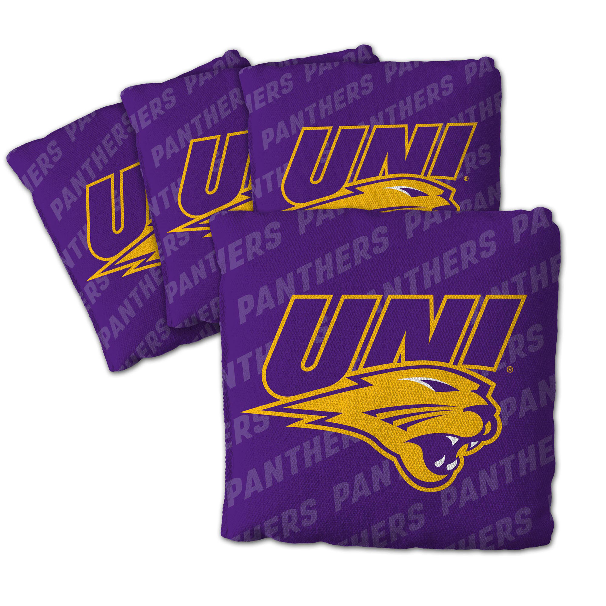 Fanpoint Northern Iowa Panthers Four-Piece Cornhole Bag Set