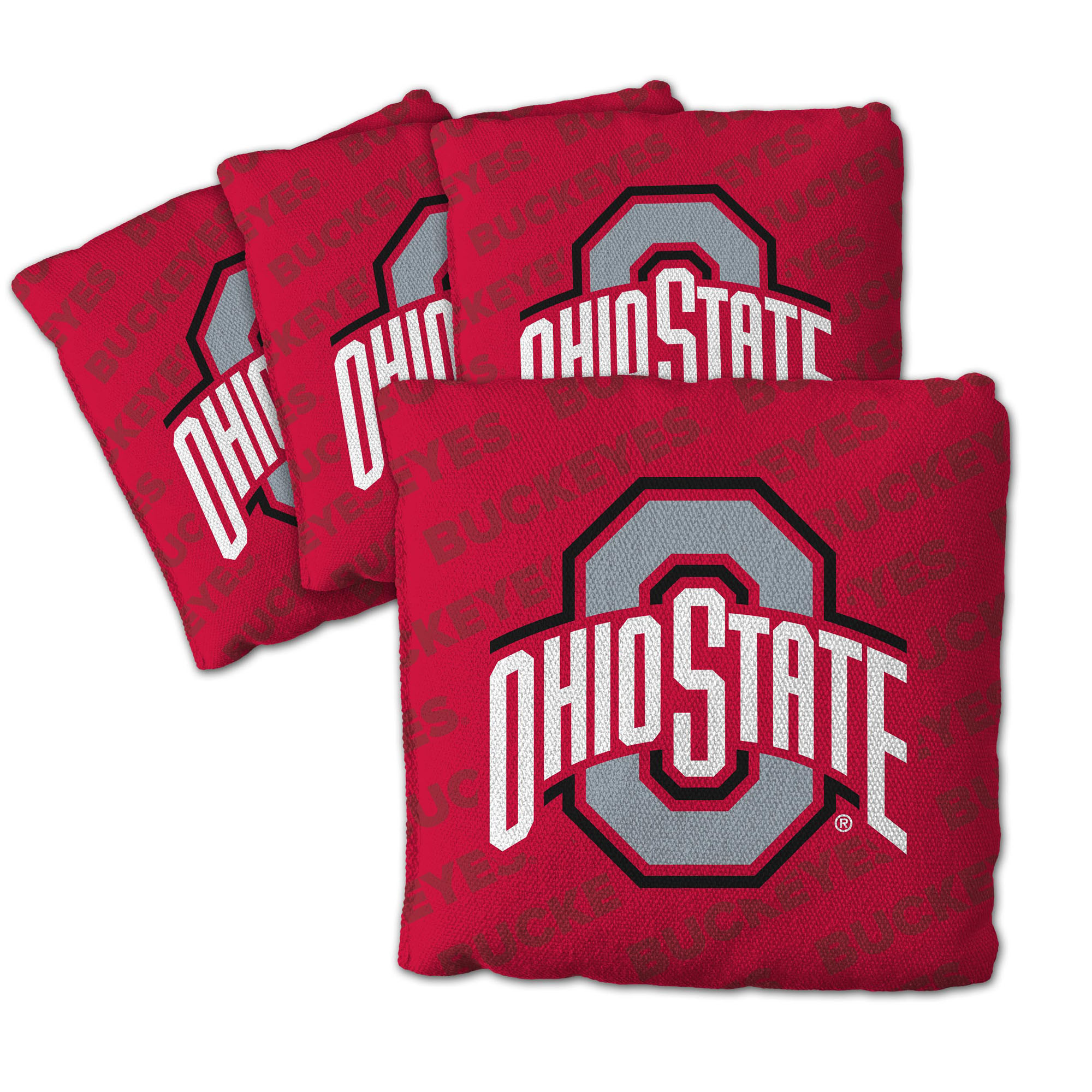 Fanpoint Ohio State Buckeyes Four-Piece Cornhole Bag Set