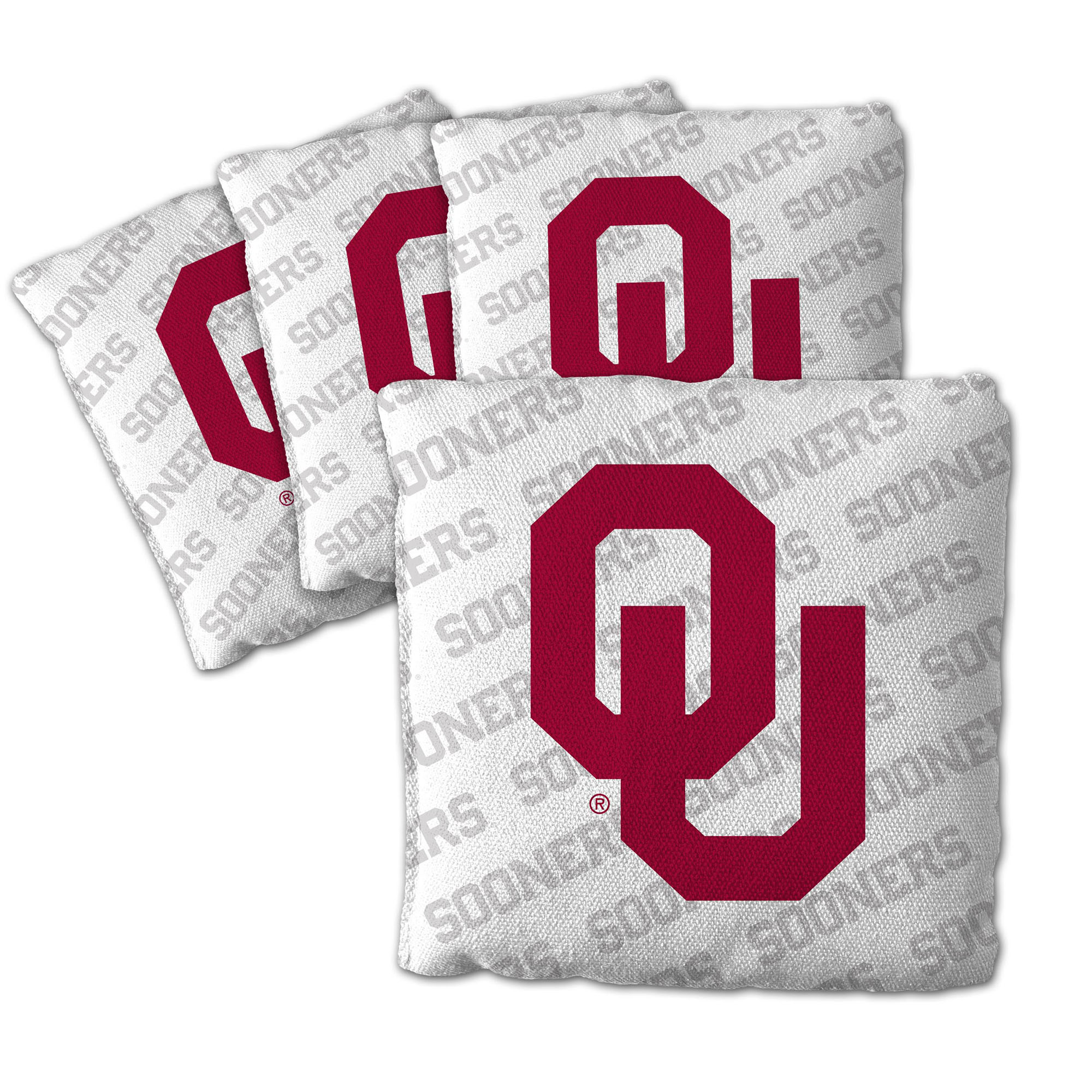 Fanpoint Oklahoma Sooners Four-Piece Cornhole Bag Set