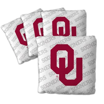 Fanpoint Oklahoma Sooners Four-Piece Cornhole Bag Set