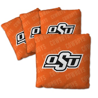 IDNA Oklahoma State Cowboys Four-Piece Cornhole Bag Set