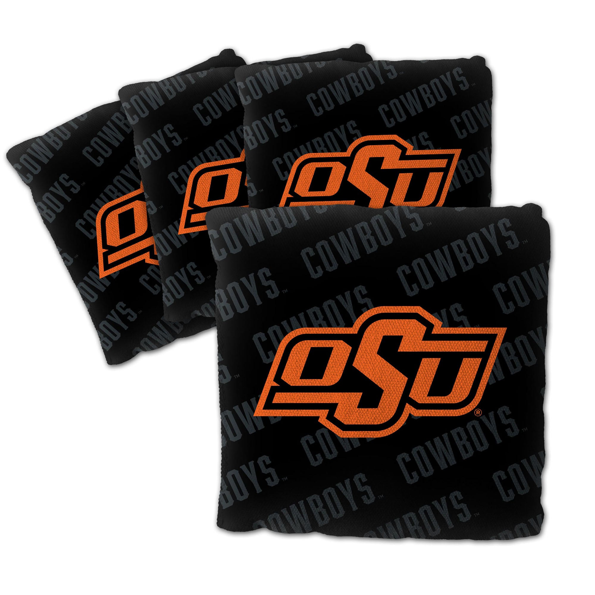 IDNA Oklahoma State Cowboys Four-Piece Cornhole Bag Set