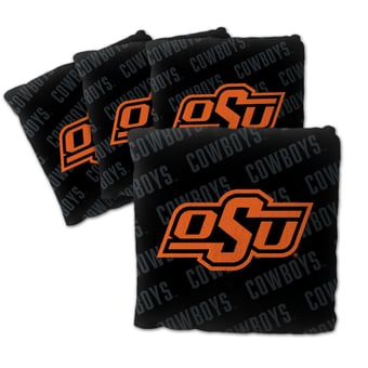 IDNA Oklahoma State Cowboys Four-Piece Cornhole Bag Set