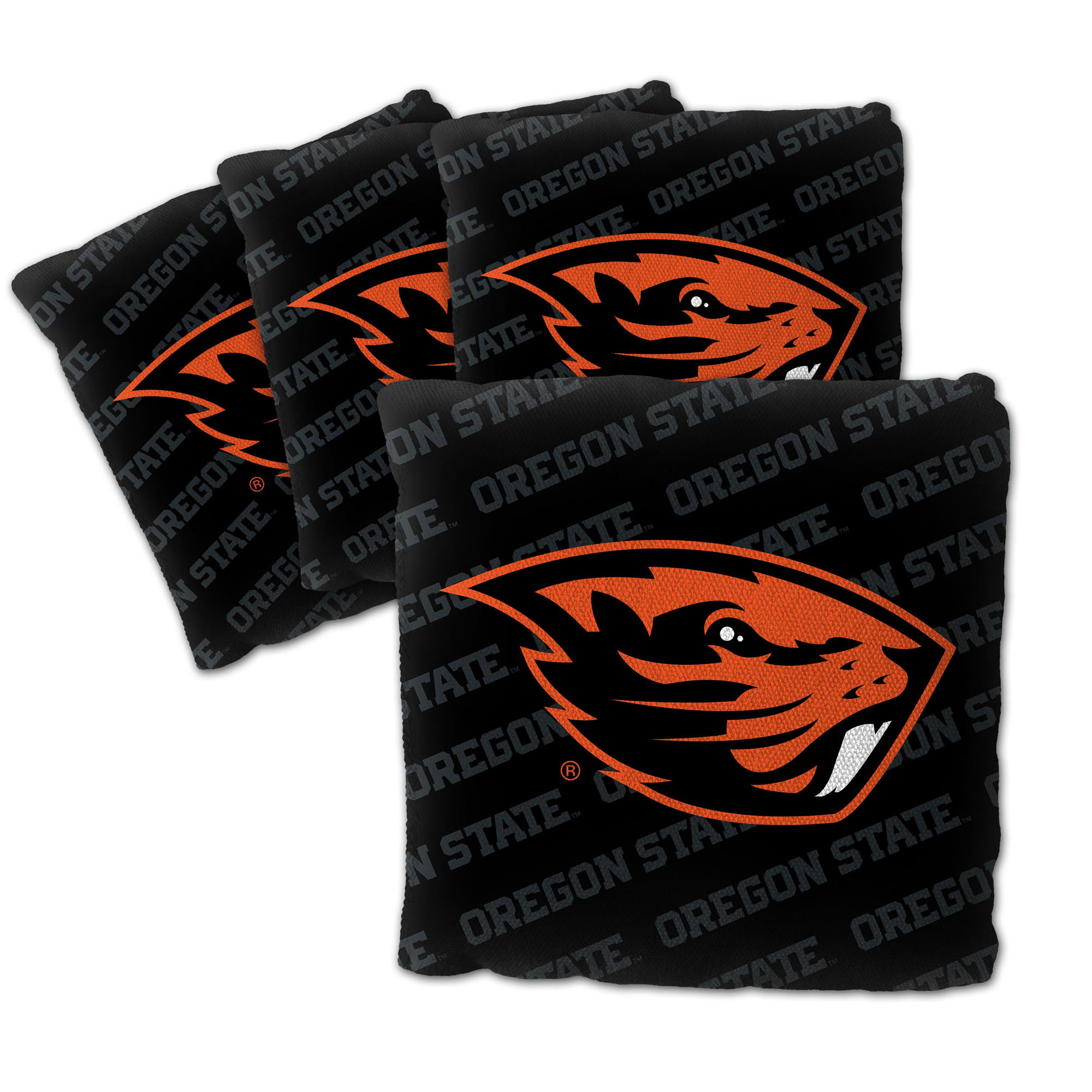 Fanpoint Oregon State Beavers Four-Piece Cornhole Bag Set