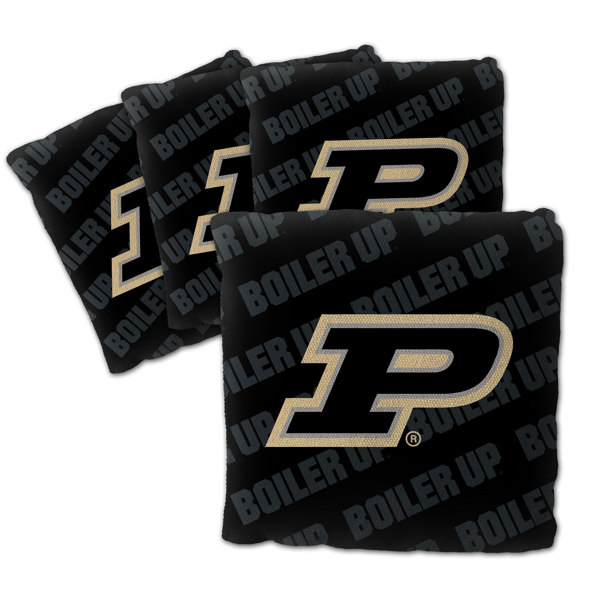 Fanpoint Purdue Boilermakers Four-Piece Cornhole Bag Set