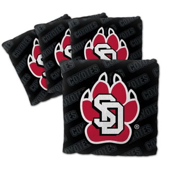 Fanpoint South Dakota Coyotes Four-Piece Cornhole Bag Set