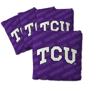 IDNA TCU Horned Frogs Four-Piece Cornhole Bag Set