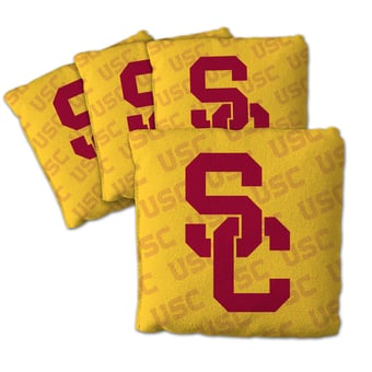 IDNA USC Trojans Four-Piece Cornhole Bag Set