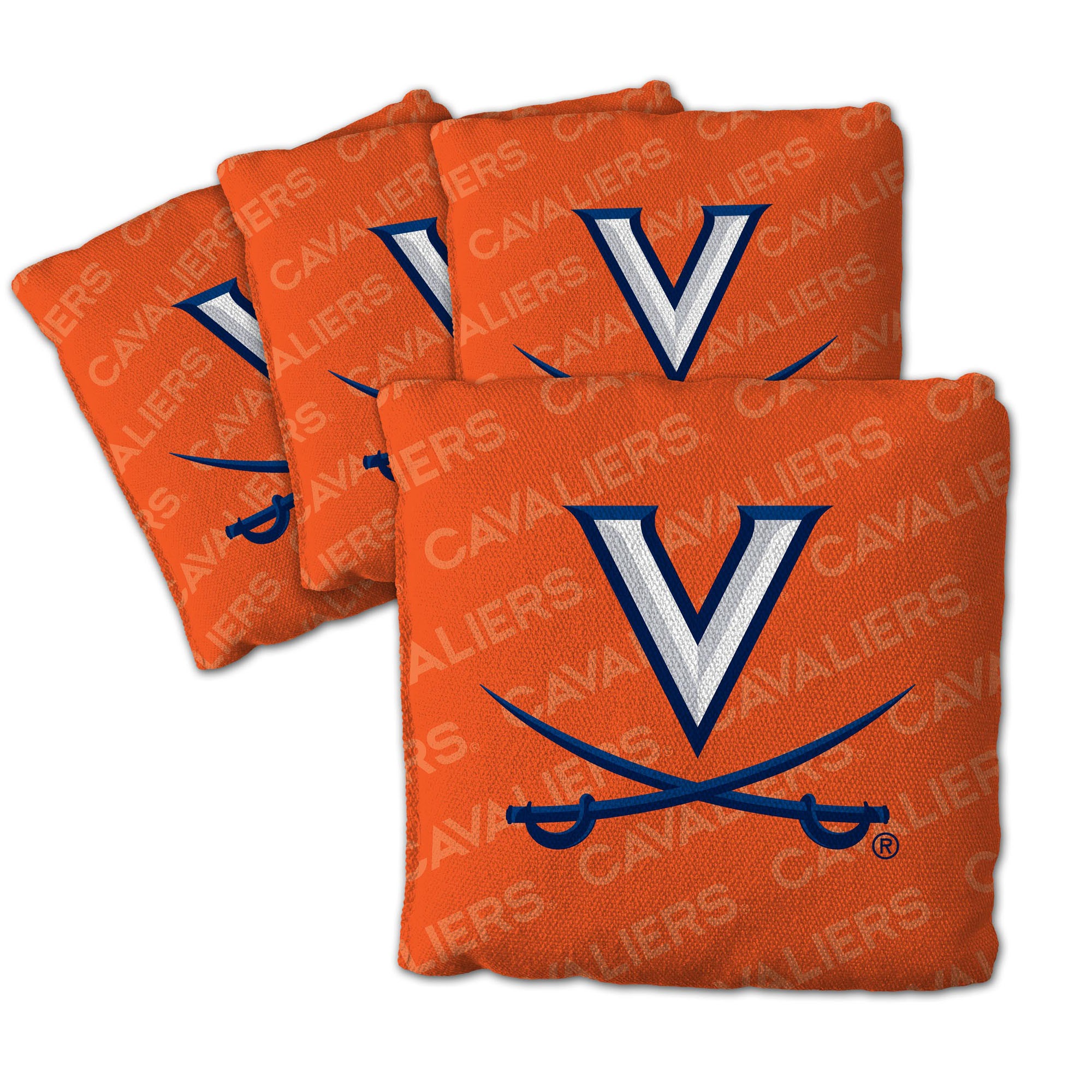 Fanpoint Virginia Cavaliers Four-Piece Cornhole Bag Set