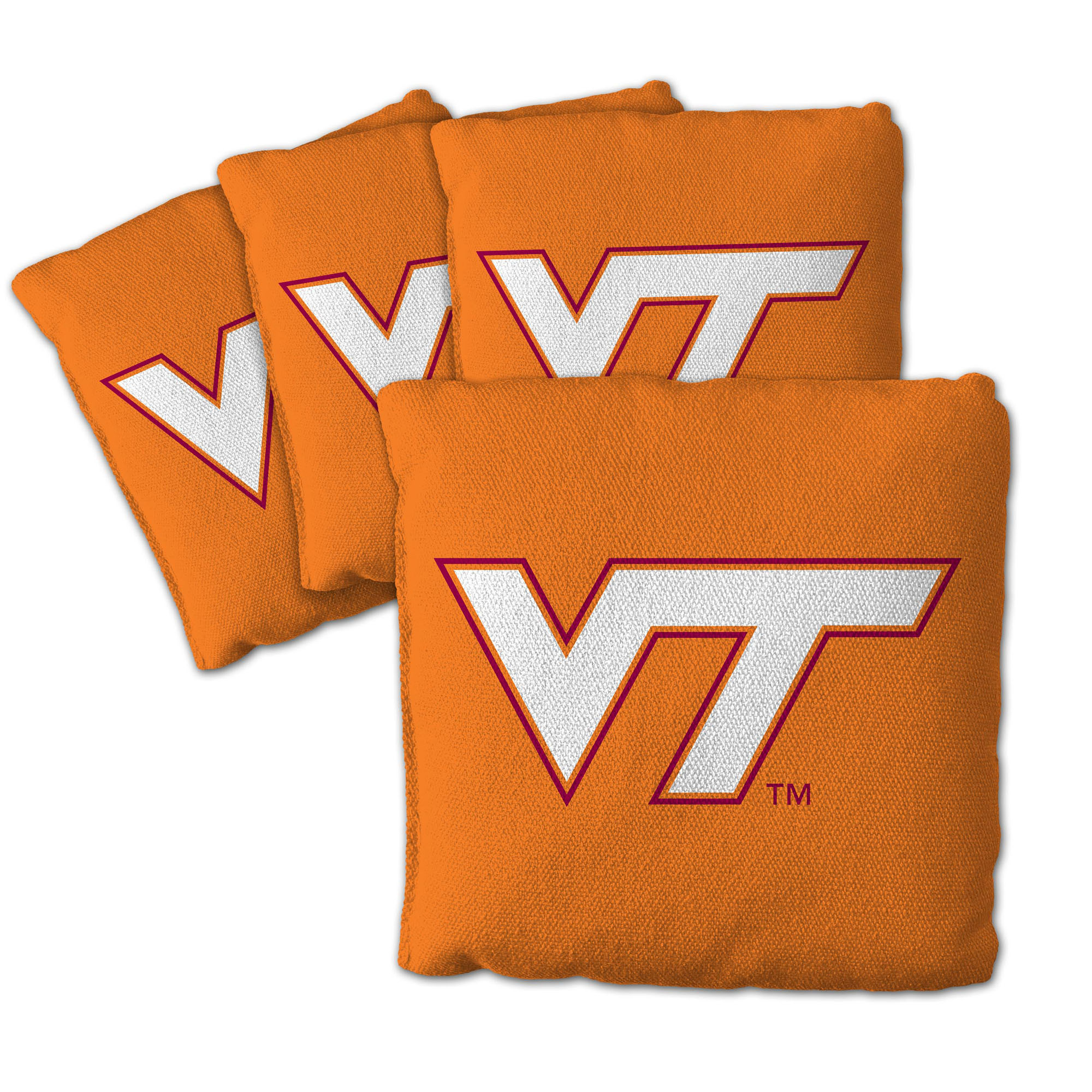 Fanpoint Virginia Tech Hokies Four-Piece Cornhole Bag Set