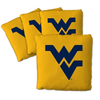 Fanpoint West Virginia Mountaineers Four-Piece Cornhole Bag Set